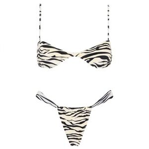 TRIANGL STELL-BRAEZ zebra print bikini